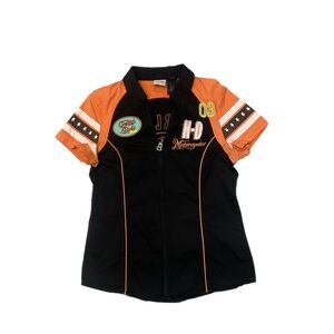 Harley Davidson Cruiser Girl Women’s Half Zip Shirt